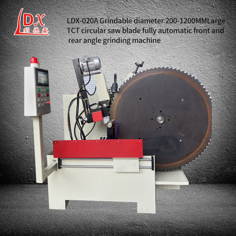 LDX-020A 200MM-1000MM średnica TCT okrągła piła ostrze przednie i tylne kąt biegów szlifowania